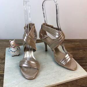 Gianni Bini Metallic Criss Cross Pumps 6.5